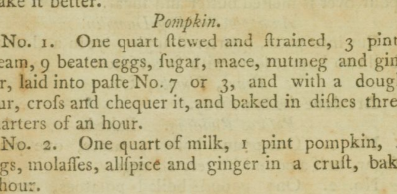 pompkin pie recipe