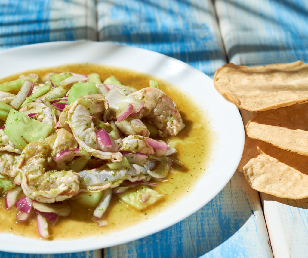 Shrimp Aguachile. Aguachile de Camarón