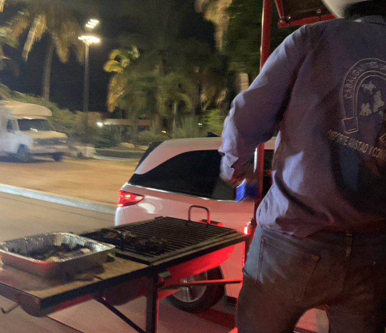 Trailer grilling in Mazatlán