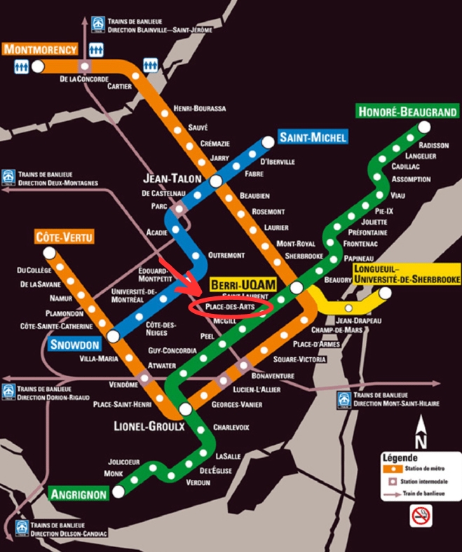 Montreal Metro Map